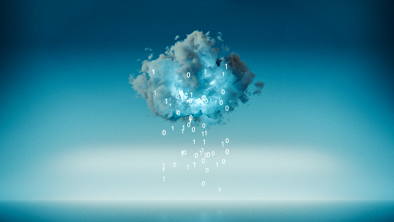 Cloud computing with raining machine code.