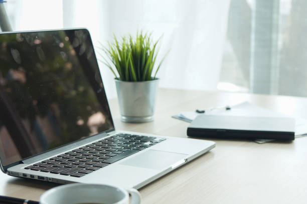istock Top view work table of business SME startup 941595312