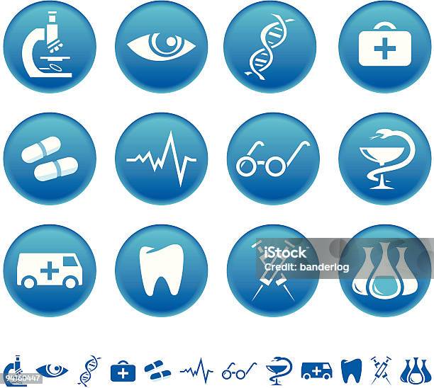 Medizin Symbole Stock Vektor Art und mehr Bilder von Icon - Icon, Badezimmerschrank, Becherglas