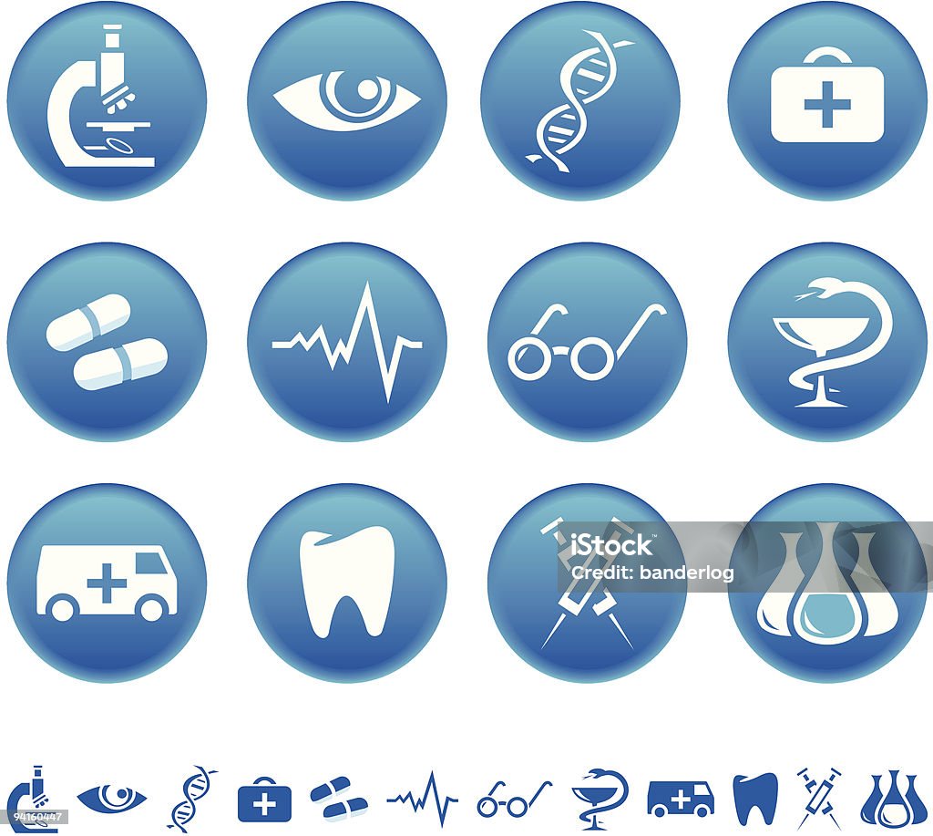 의학 아이콘 - 로열티 프리 아이콘 벡터 아트