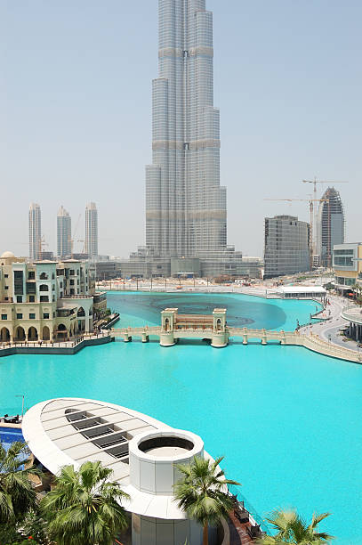 istock Burj Dubai skyscraper, artificial lake in downtown, UAE 94161326