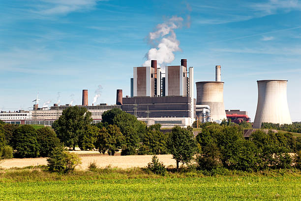 istock Power plant in the blue sky 94161669