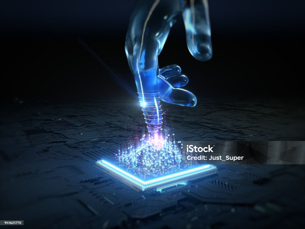 Artificial Intelligence, technology Automated Stock Photo