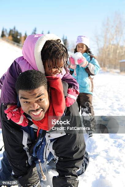 Snowtime Fun Stock Photo - Download Image Now - Family, Snow, Winter