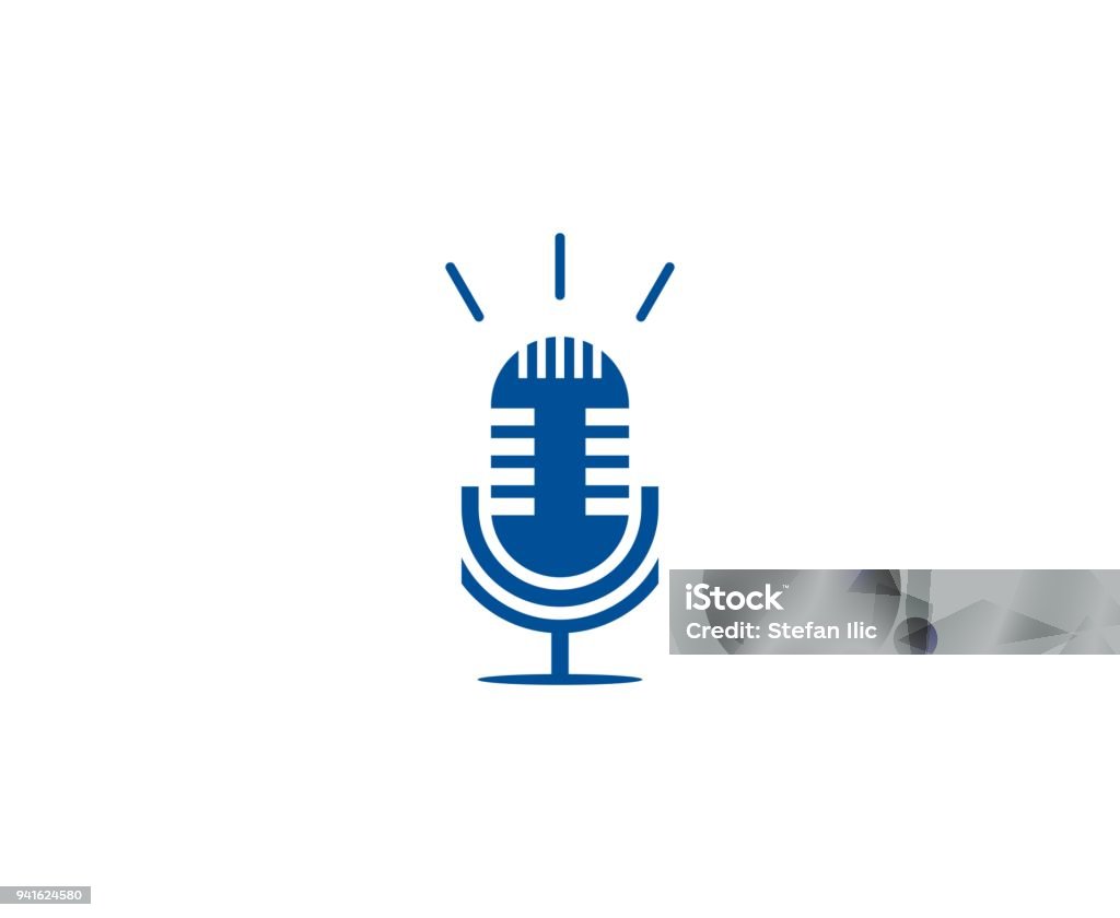 Icône de Microphone - clipart vectoriel de Logo libre de droits