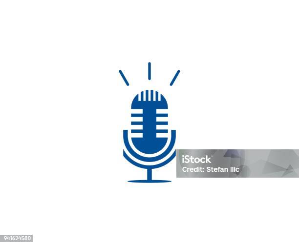 Icône De Microphone Vecteurs libres de droits et plus d'images vectorielles de Logo - Logo, Micro, Poste de radio
