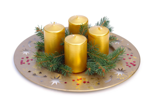 advent wreath eith candles