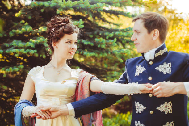 These romantic happy moments of wedding couple.