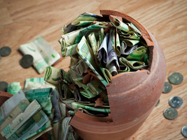 istock Broken Money box with Saudi Riyal 941659374