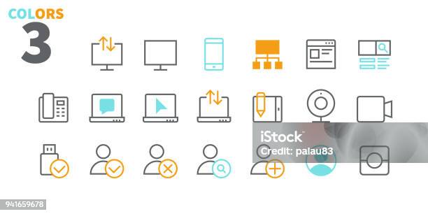 Communication Pixel Perfect Wellcrafted Vector Thin Line Icons 48x48 Ready For 24x24 Grid For Web Graphics And Apps With Editable Stroke Simple Minimal Pictogram Part 23 Stock Illustration - Download Image Now