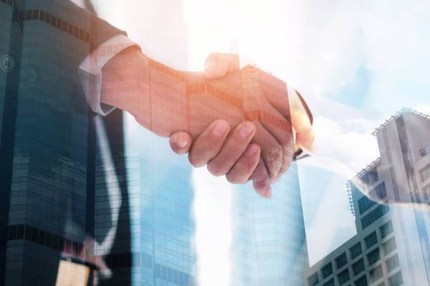 istock Businessw man are shaking hands. 941664140