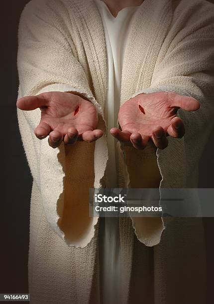 Jesus Hands With Scars Stock Photo - Download Image Now - Jesus Christ, Catholicism, Eternity