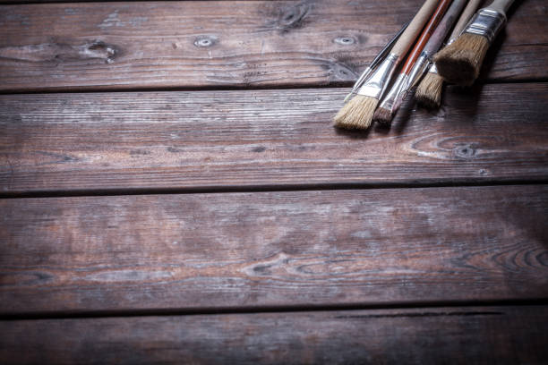 istock Close-up of Artist paint brushes 941665022