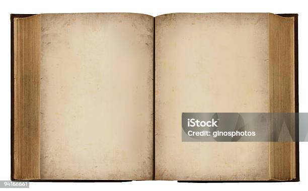 Blank Vintage Book Stock Photo - Download Image Now - Antique, Blank, Bonding