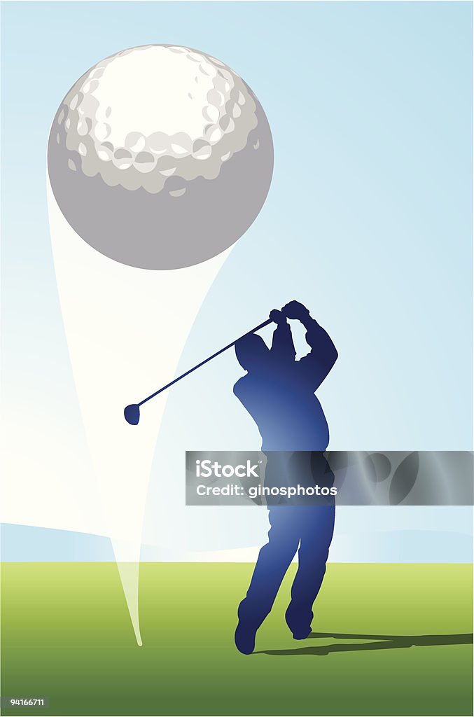 Golf Ujęcie - Grafika wektorowa royalty-free (Krzywa)