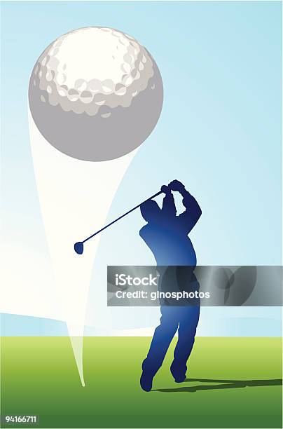Golf Ujęcie - Stockowe grafiki wektorowe i więcej obrazów Krzywa - Krzywa, Piłka do golfa, Boisko