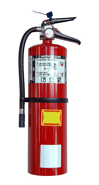 istock A close-up of a fire extinguisher on a white background 94166814