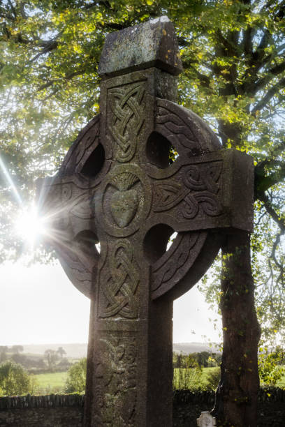 istock Celtic Crosses in sunlight, Monasterboice, County Louth, Ireland 941668678