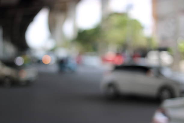 istock Abstract blurred car on the road. 941678026