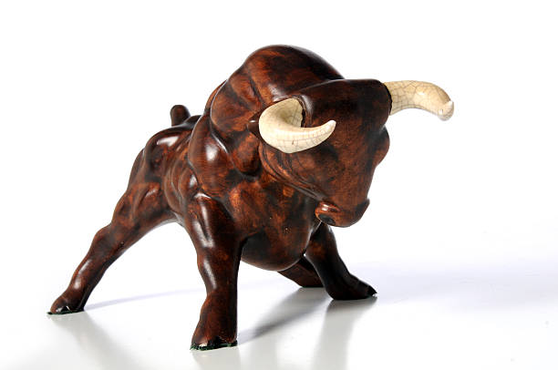 istock Vintage scuplture of Bull 94168224