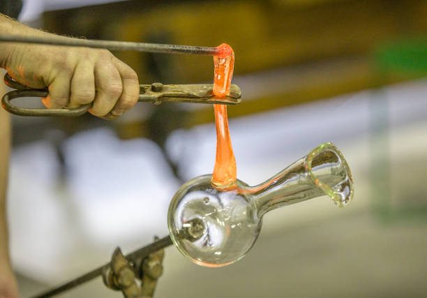 istock Glass blowing in factory 941682602
