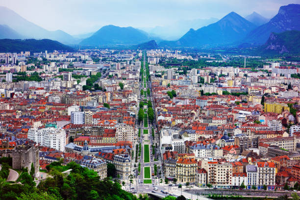 istock Grenoble from la Bastille viewpoint, France 941687582