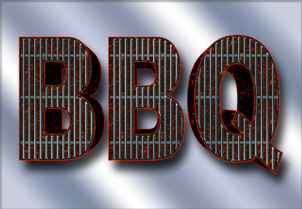 istock Stock Illustration - Large Glowing Coal: BBQ, 3D Illustration, Gradient Background. 941698354