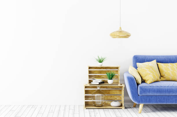 istock Interior of living room with sofa 3d rendering 941706256