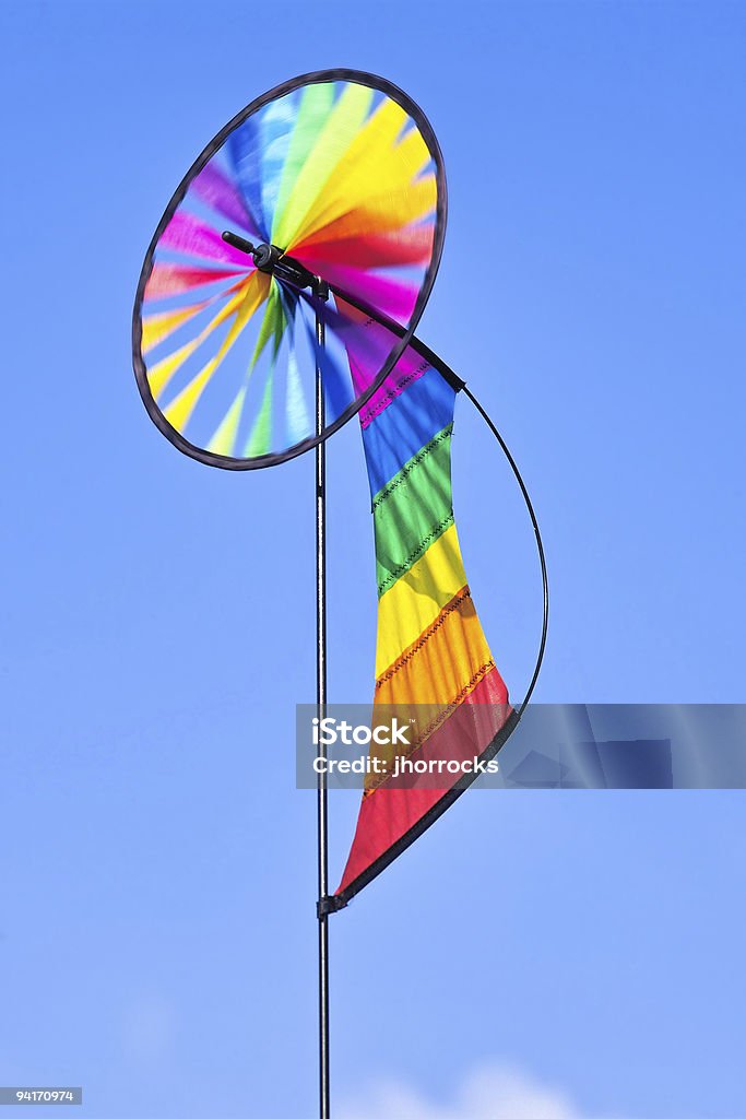 Rainbow Moulin à vent - Photo de Bleu libre de droits