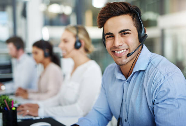 istock Our contact centre consultants are 100% customer focused 941712712