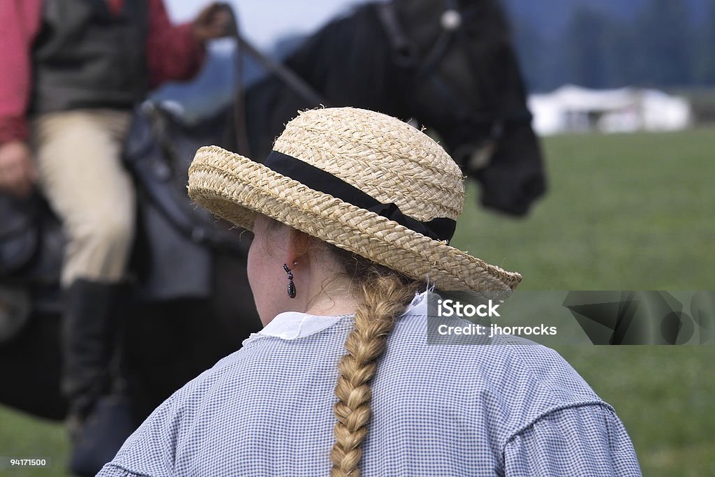 Chapéu de palha Espectador - Royalty-free Adolescente Foto de stock