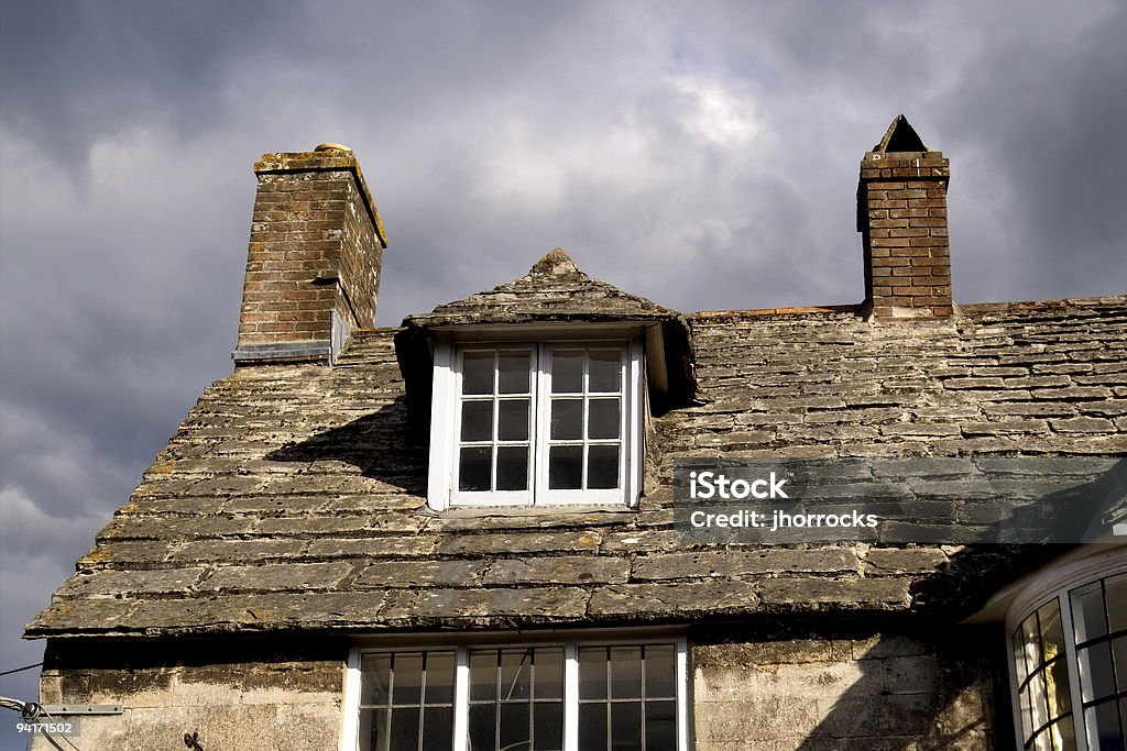 Anglais Cottage sur le toit - Photo de Angleterre libre de droits