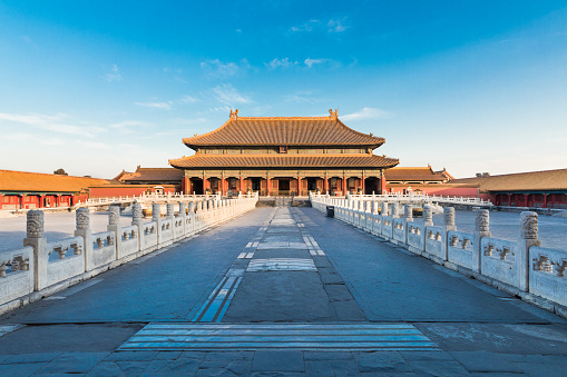 Palace of the forbidden city in Beijing, China