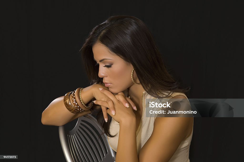 Concerned woman  30-34 Years Stock Photo