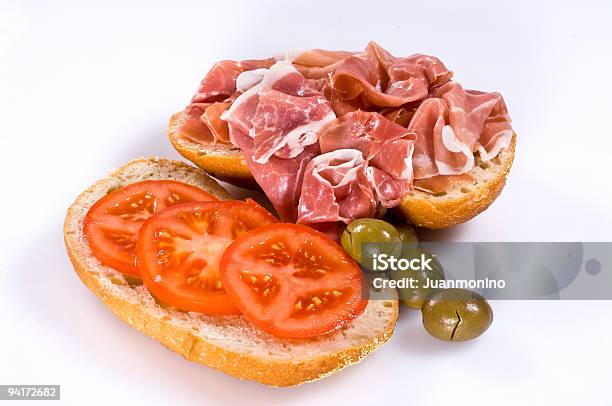 Prosciutto Offenes Sandwich Stockfoto und mehr Bilder von Baguette - Baguette, Brotsorte, Einfachheit