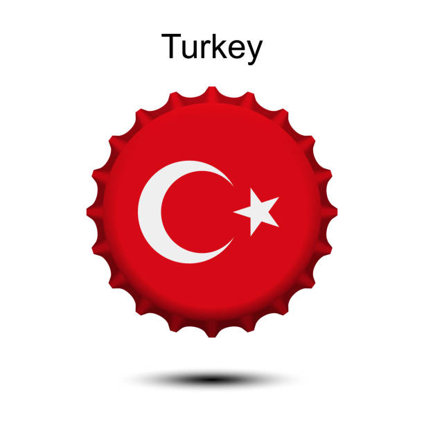 ボトル キャップは、トルコの国旗 - symbol star shape computer icon silver点のイラスト素材／クリップアート素材／マンガ素材／アイコン素材