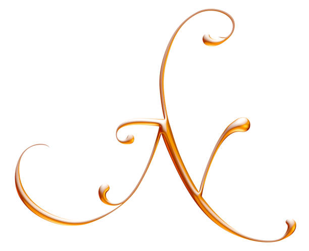 istock Golden alphabet, letter N, white background, beveled gold effect, 3d illustration 941737240