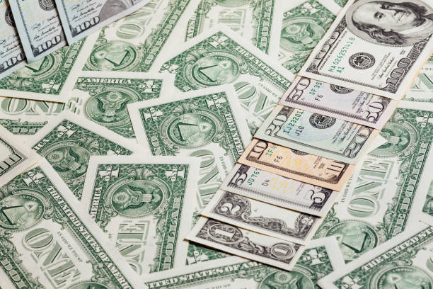 istock Macro close up  USA dollar bill. 941738306