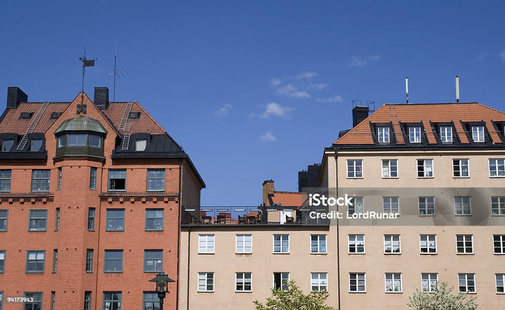 Città di edifici - Foto stock royalty-free di Stoccolma