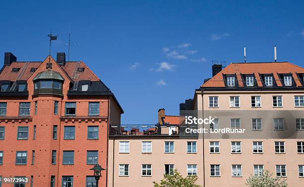 Cidade Edifícios - Fotografias de stock e mais imagens de Estocolmo - Estocolmo, Fachada, Janela