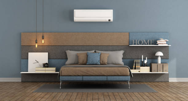 istock Modern master bedroom with air conditioner 941740750