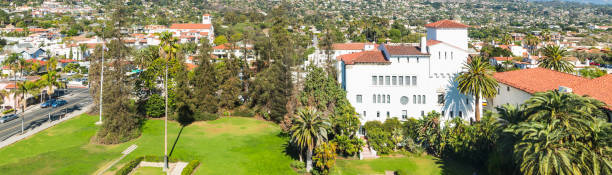 istock Panoramic view of Santa Barbara seen from above 941750008