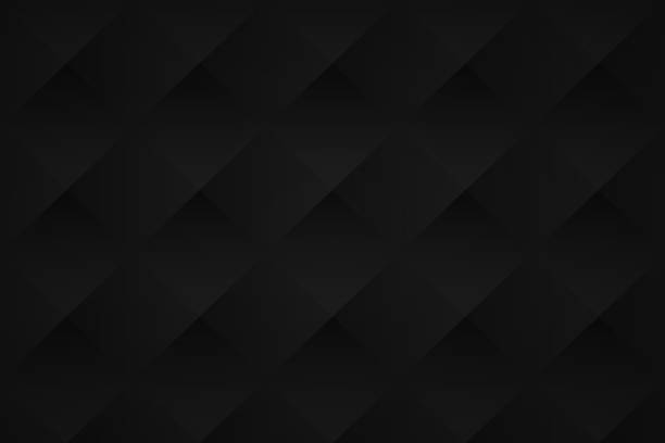 abstrakcyjne czarne tło - geometryczna tekstura - czarne tło stock illustrations