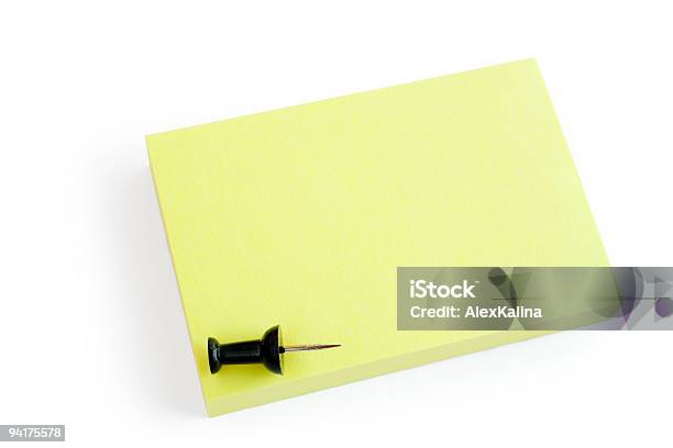 Postit Note Bomb Blank Postit Note On White Stock Photo - Download Image Now - Adhesive ...