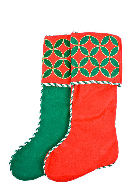 istock Christmas Stockings Isolated on White 94175608