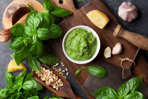 istock Pesto sauce ingredients 941756282