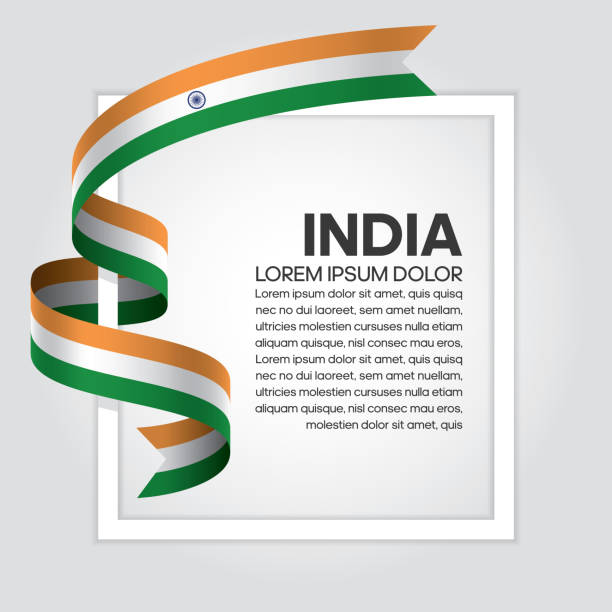 illustrazioni stock, clip art, cartoni animati e icone di tendenza di sfondo bandiera india - indian flag