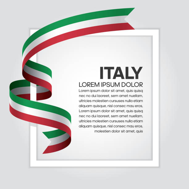 tło flagi włoch - italian flag stock illustrations