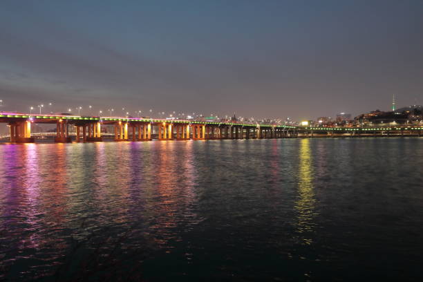 istock A beautiful night view of Hannam Bridge 941757370