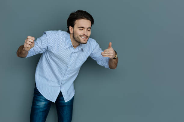istock Nice pleasant man enjoying the aroma 941757754